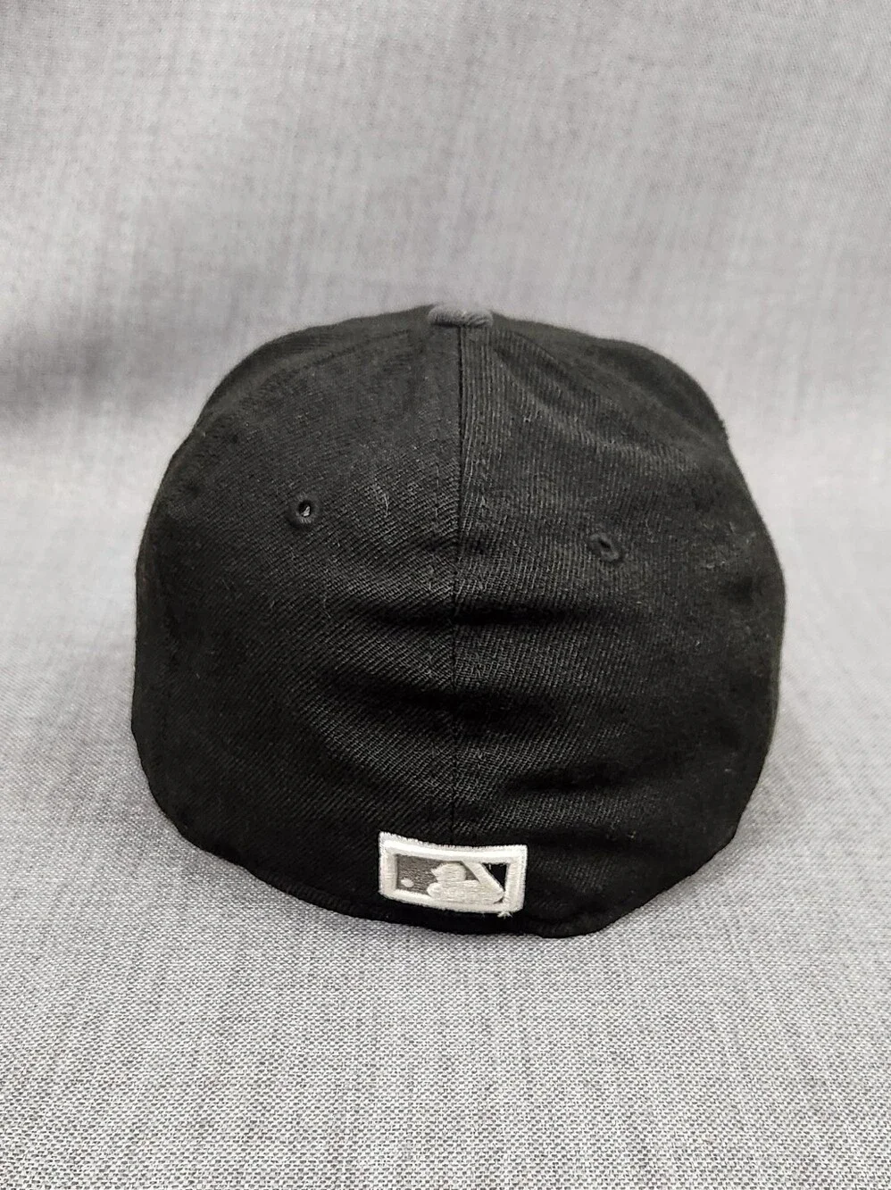 New Era LA Angeles Black and Grey Fitted Hat. 7